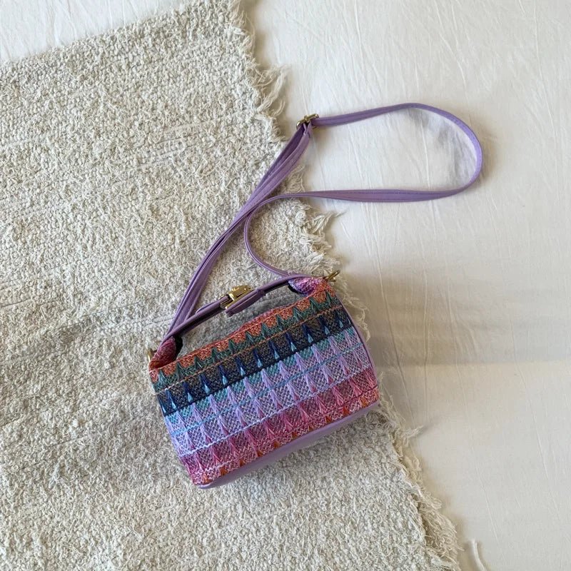 Raphaela Woven Raffia Sling Bag - Image 7