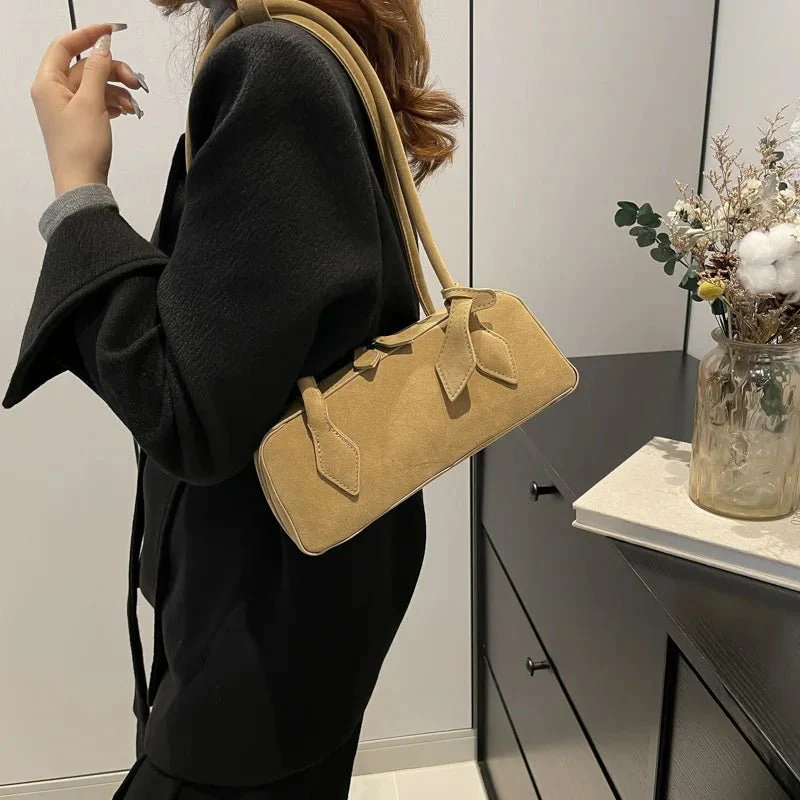 Rebecca Suede Shoulder Bag - Image 3