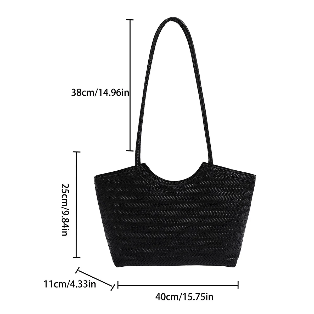 Riona Textured Weave Handbag - Image 10