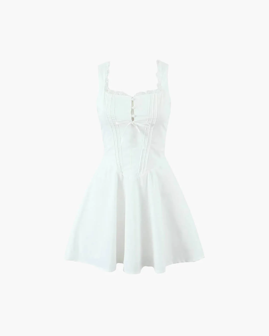 Rosa Lace-Up Back Mini Dress - Image 8