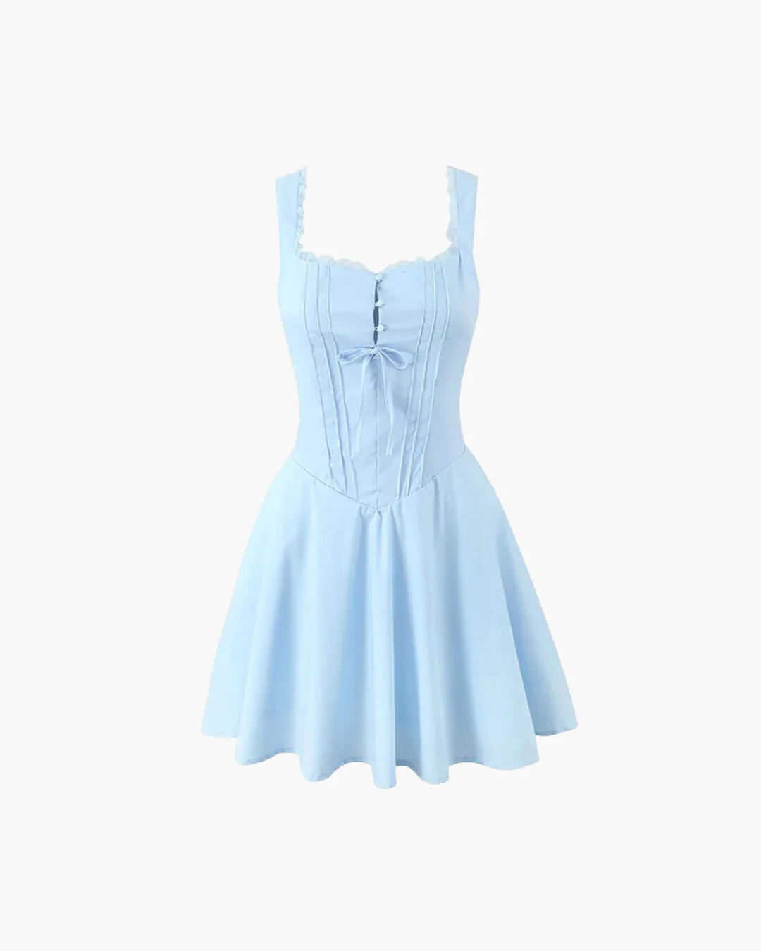 Rosa Lace-Up Back Mini Dress - Image 9