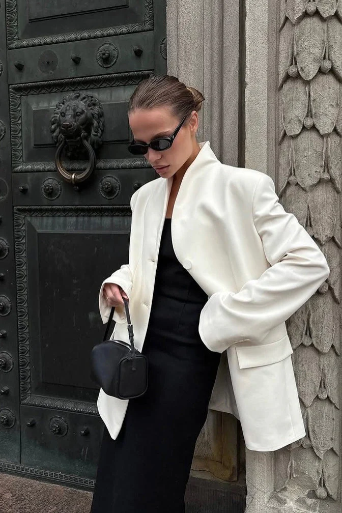 Roxie Stand Collar Blazer