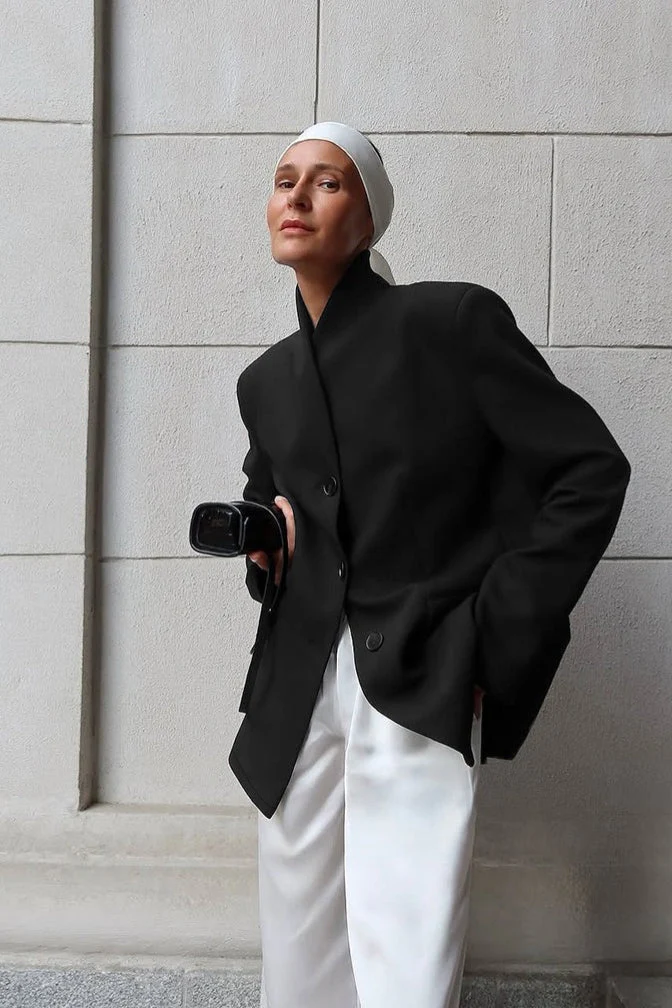 Roxie Stand Collar Blazer - Image 5