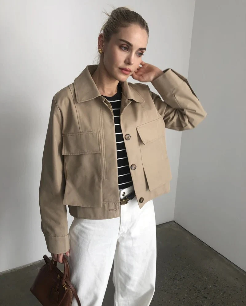 Sandra Flap Pockets Short Jacket - Image 3