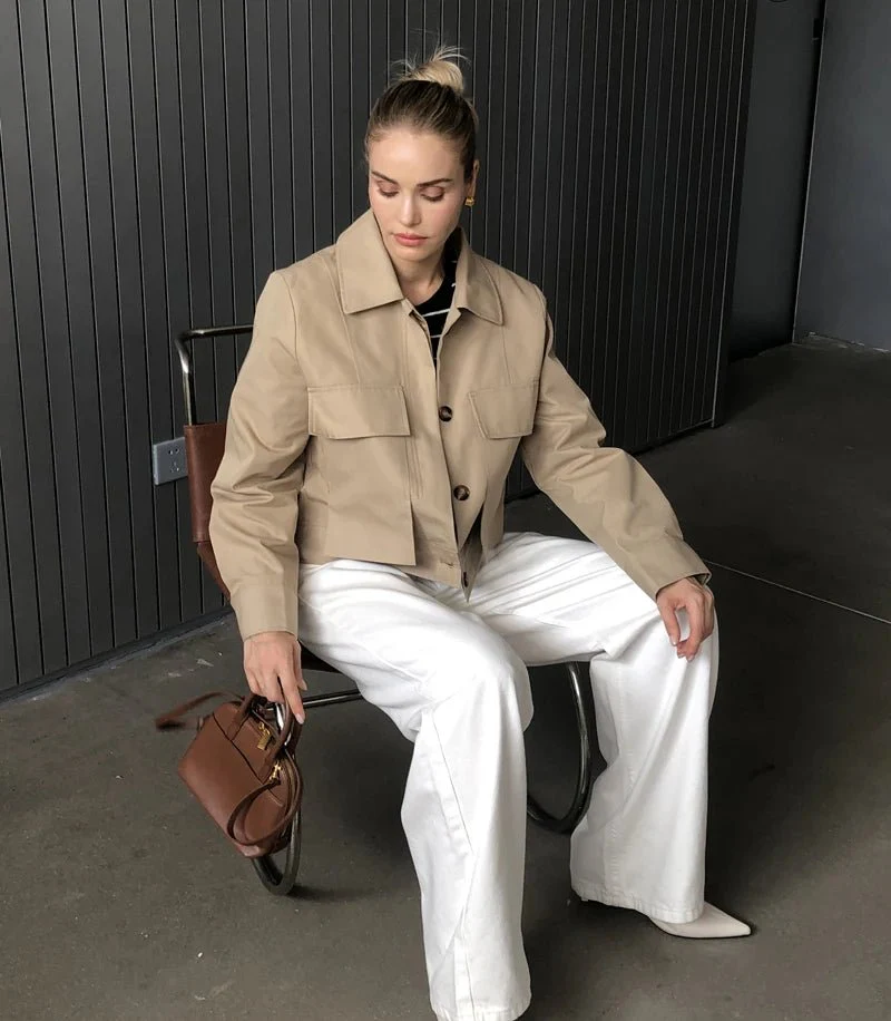 Sandra Flap Pockets Short Jacket - Image 6