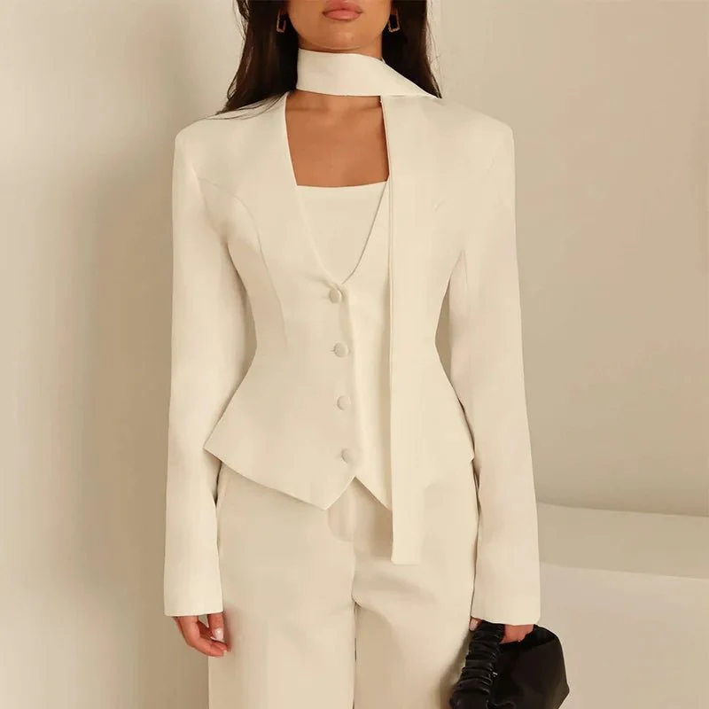 Scarlett Scarf Blazer Coat - Image 2