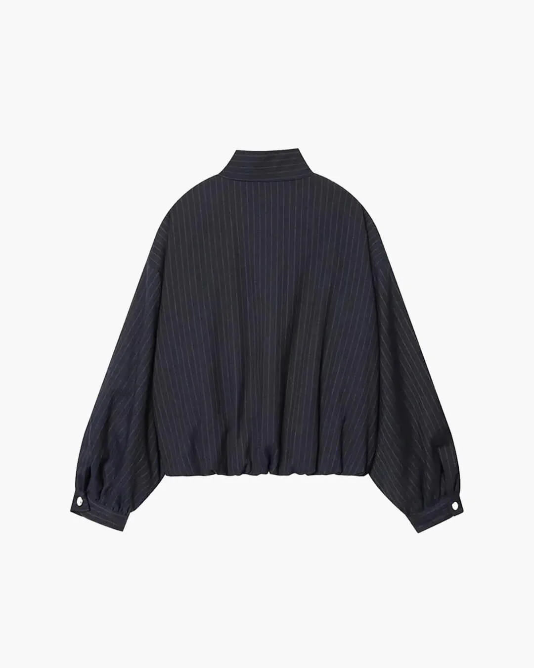 Selena Striped Stand Collar Jacket - Image 7