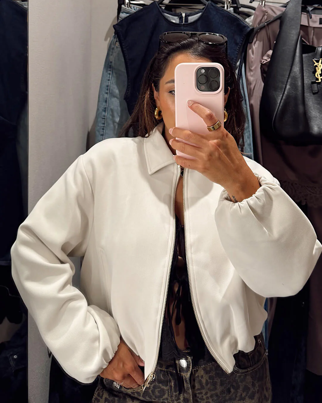 Seraphina Puffed Bomber Jacket - Image 10