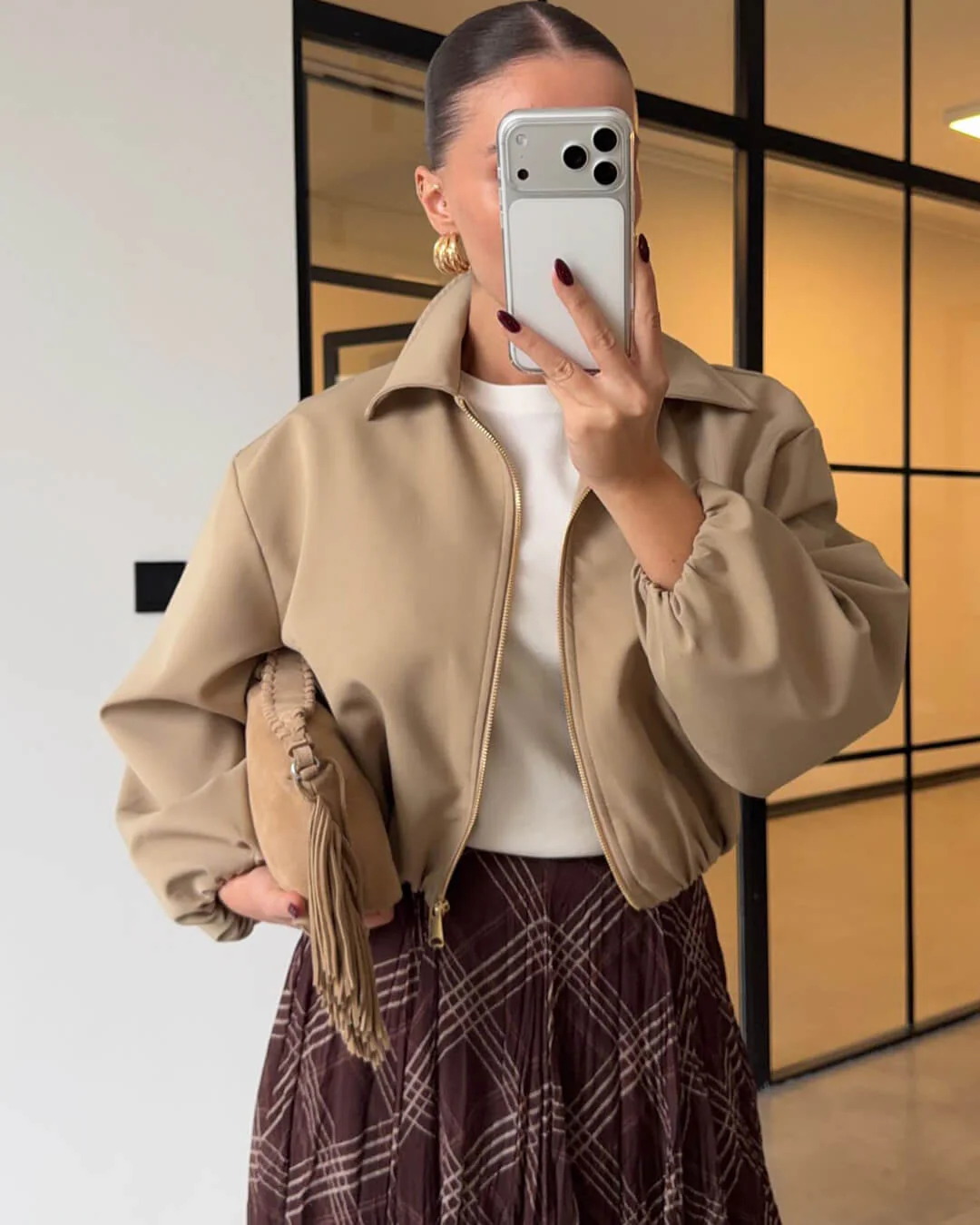 Seraphina Puffed Bomber Jacket - Image 3