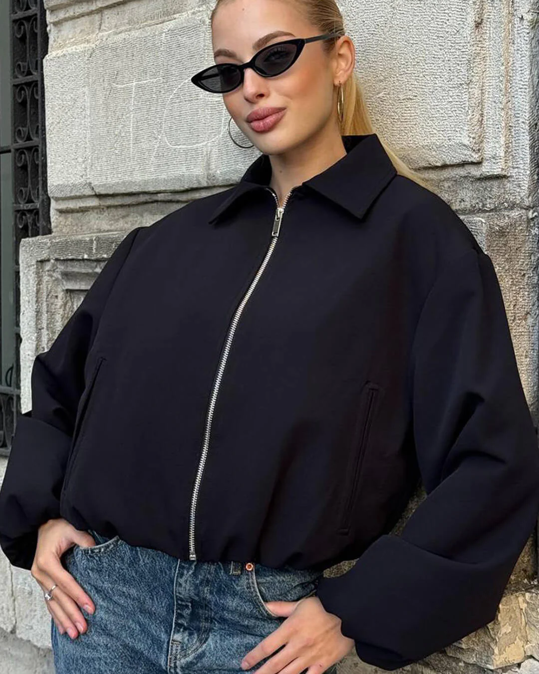Seraphina Puffed Bomber Jacket - Image 4