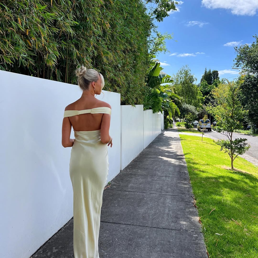 Serene Backless Satin Maxi Dress - Image 6