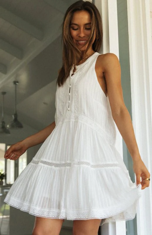 Shelby Boho Sleeveless Mini Dress - Image 2