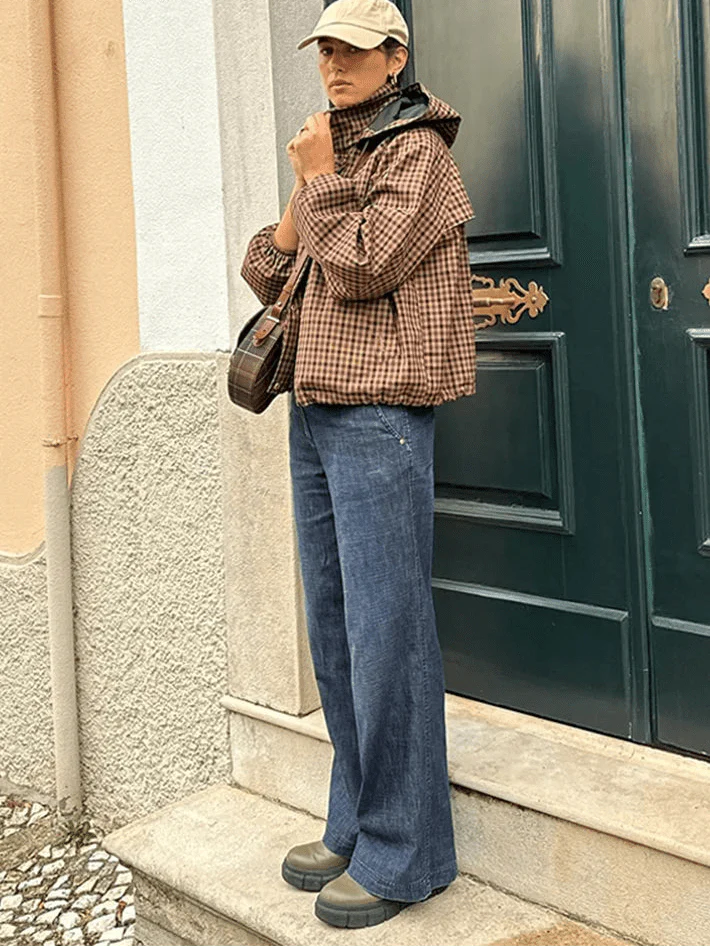 Shirley Hooded Plaid Shirt Jacket - Image 3
