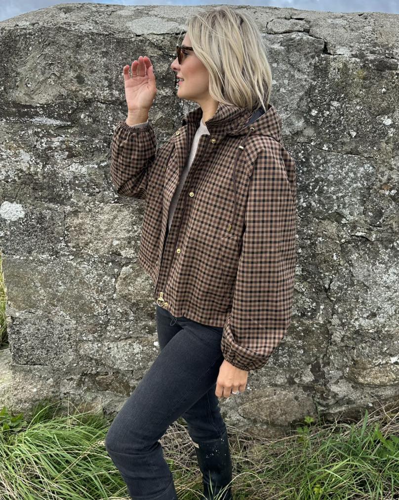 Shirley Hooded Plaid Shirt Jacket - Image 6