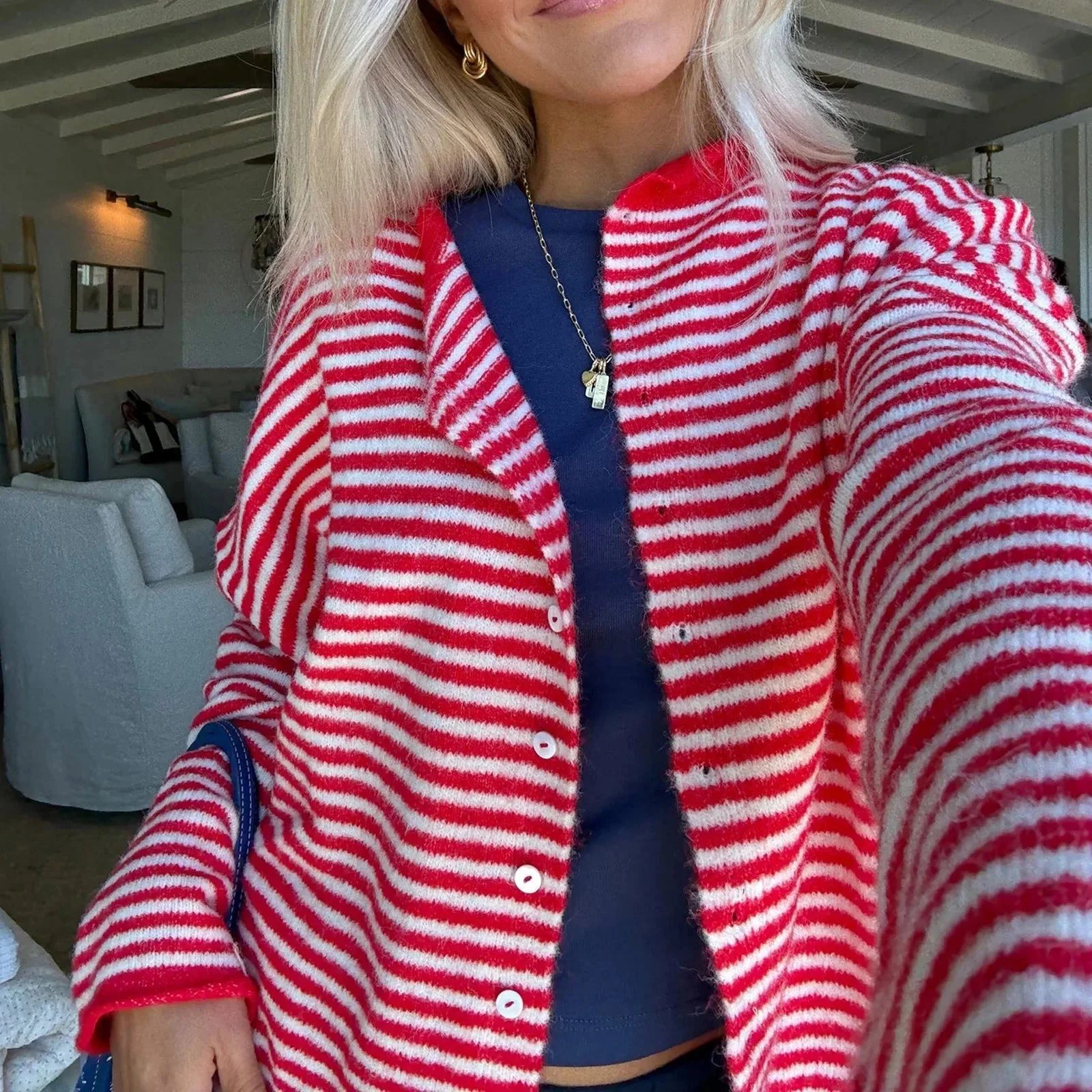 Sofia Striped Cardigan - Image 3