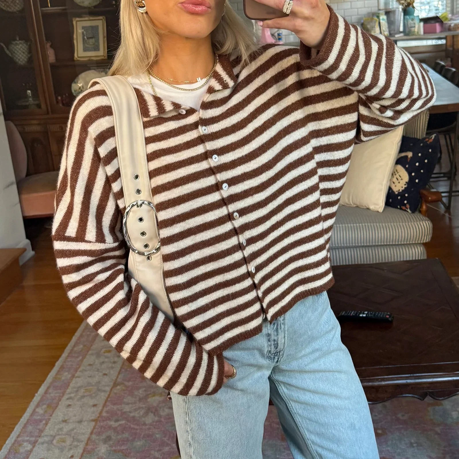 Sofia Striped Cardigan - Image 8