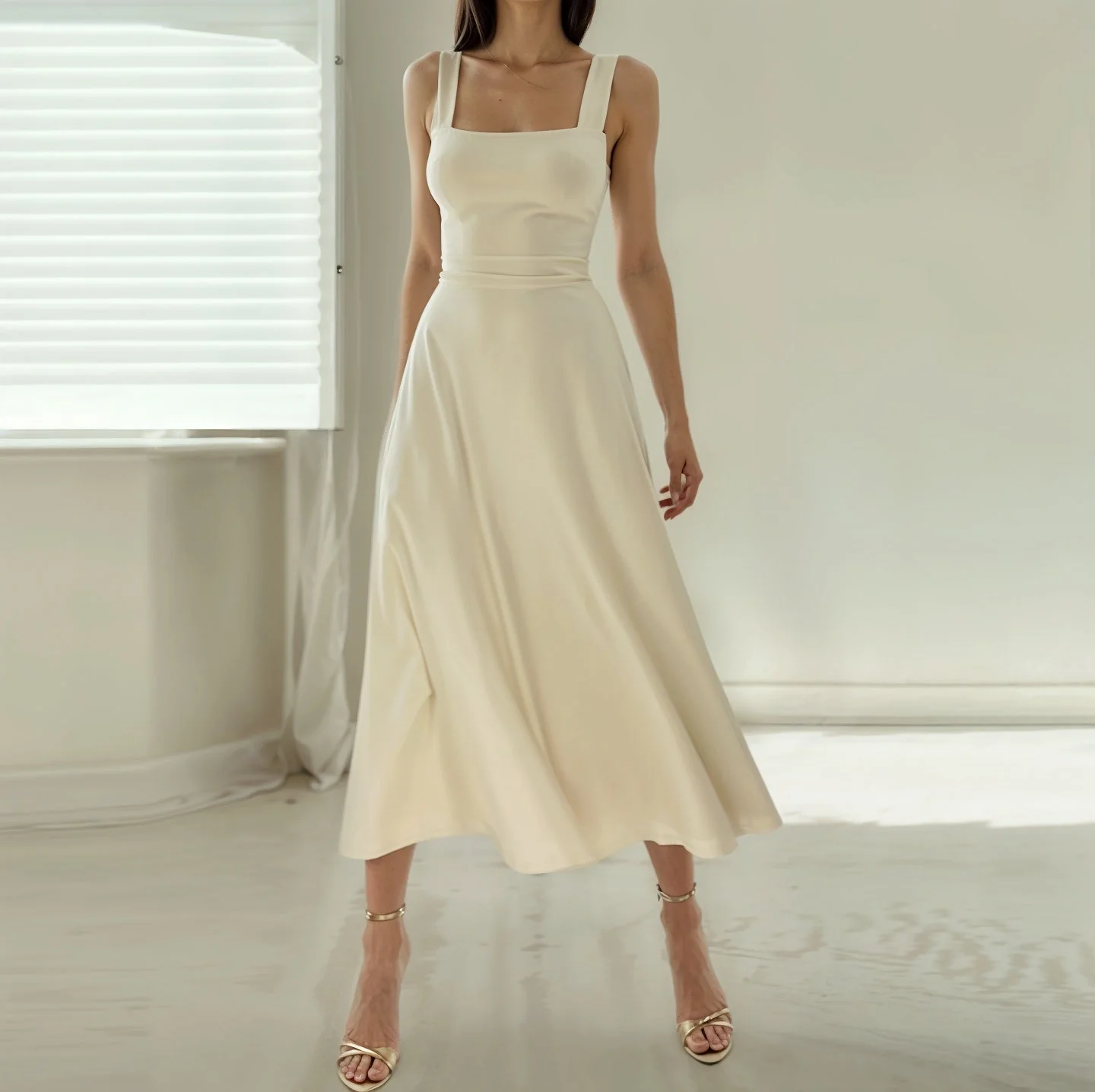 Sophia Sleeveless Midi Dress - Image 3