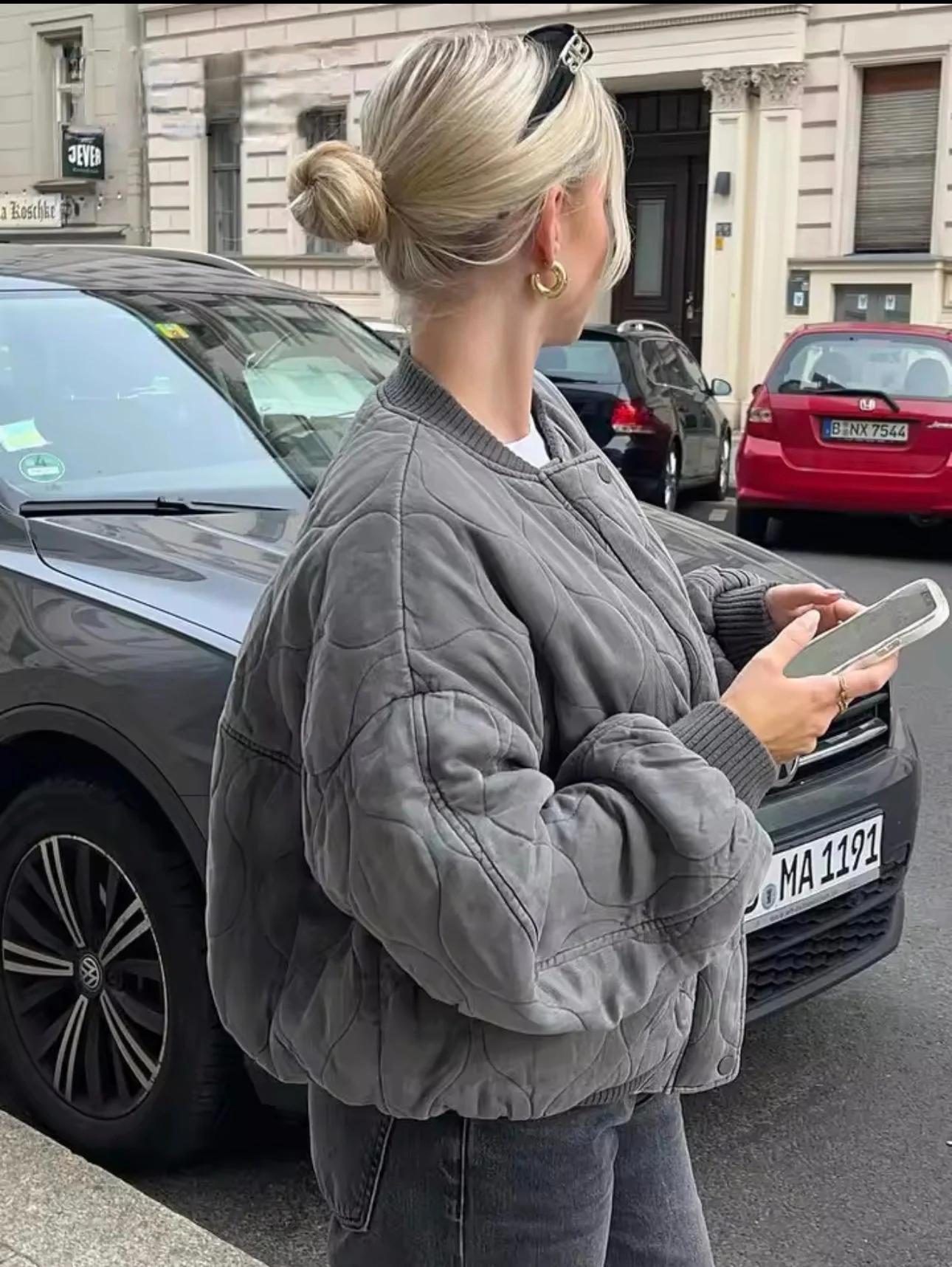 Sophie Padded Bomber Jacket - Image 6
