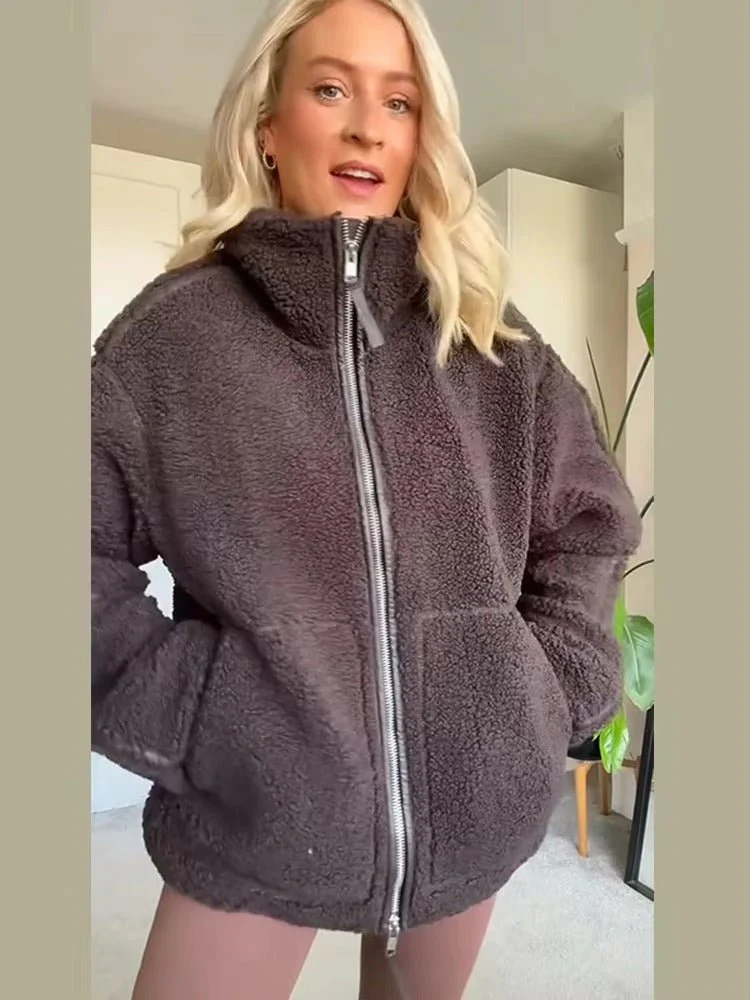 Susan Zip Up Teddy Jacket - Image 7