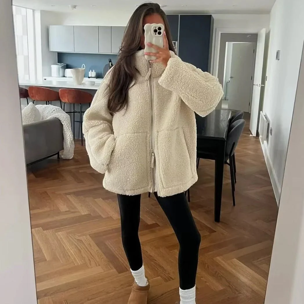 Susan Zip Up Teddy Jacket - Image 9
