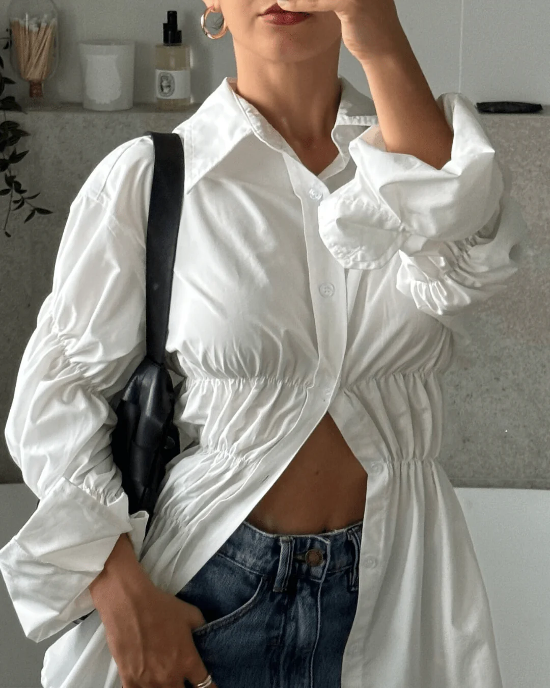 Suzette Long Sleeve Scrunched Shirt - Image 2
