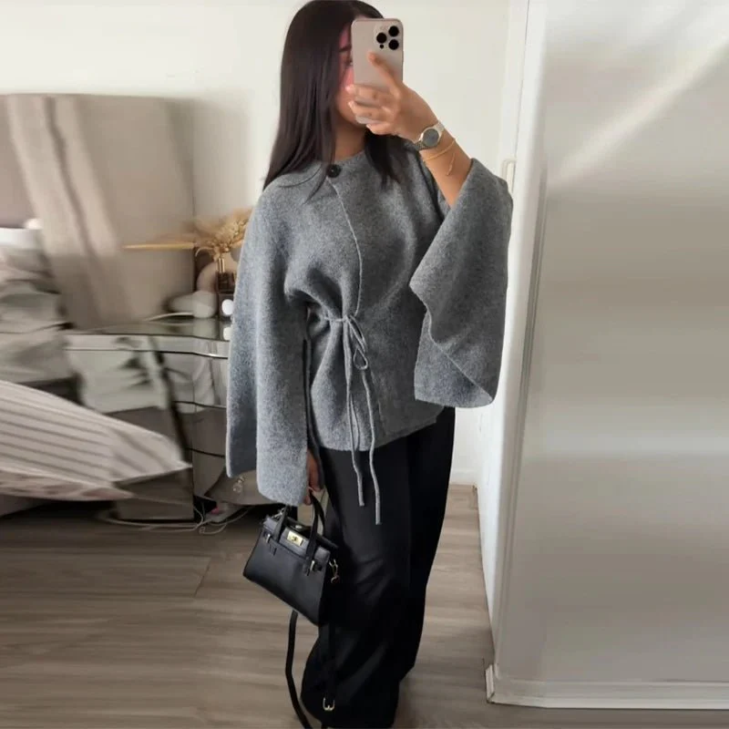 Suzette Slit Batwing Cardigan - Image 3