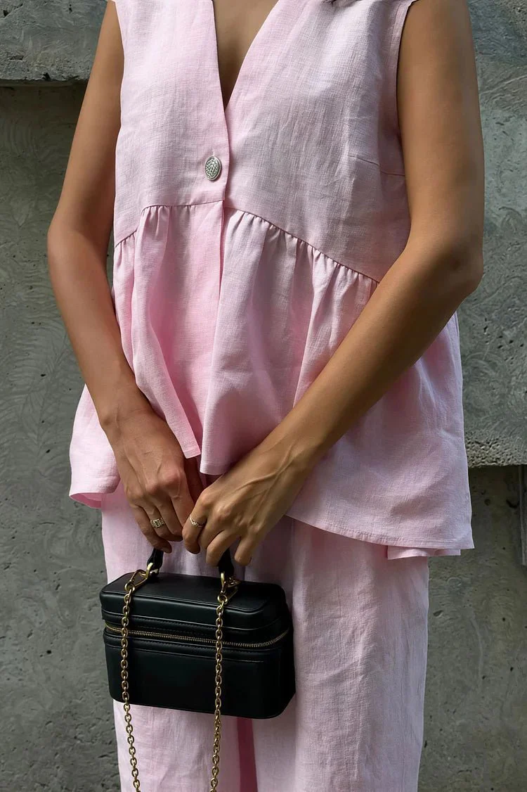 Sydney Ruffled Vest & Pants Set - Image 3