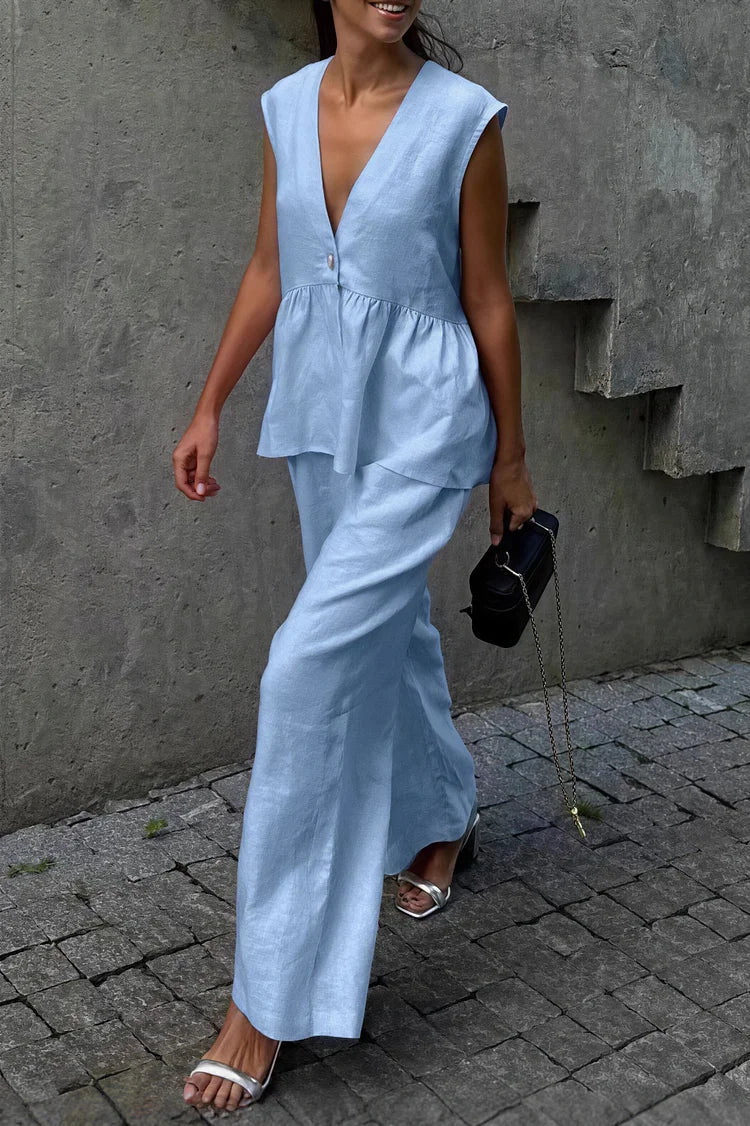 Sydney Ruffled Vest & Pants Set - Image 8