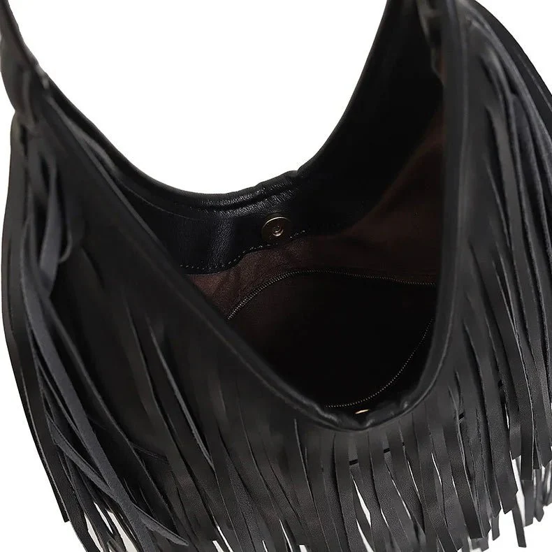 Tatiana Tasseled Hobo Bag - Image 4