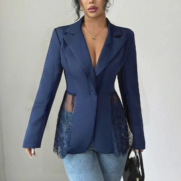 Taylor Lace Panel Tailored Blazer - Image 5