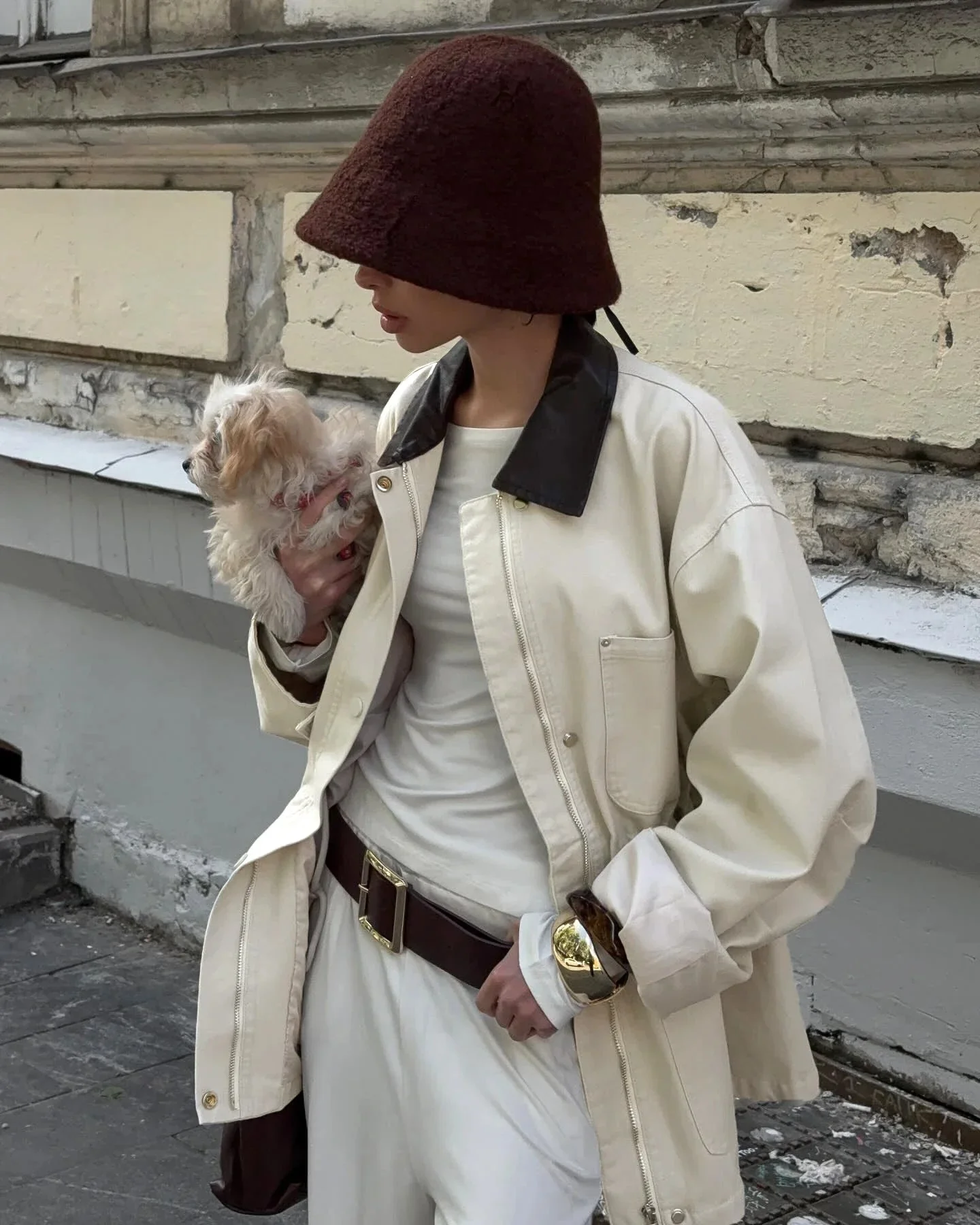Therese Drawstring Oversized Jacket