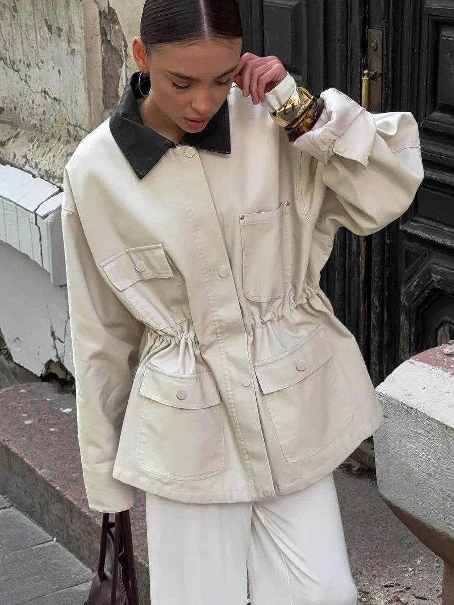 Therese Drawstring Oversized Jacket - Image 2