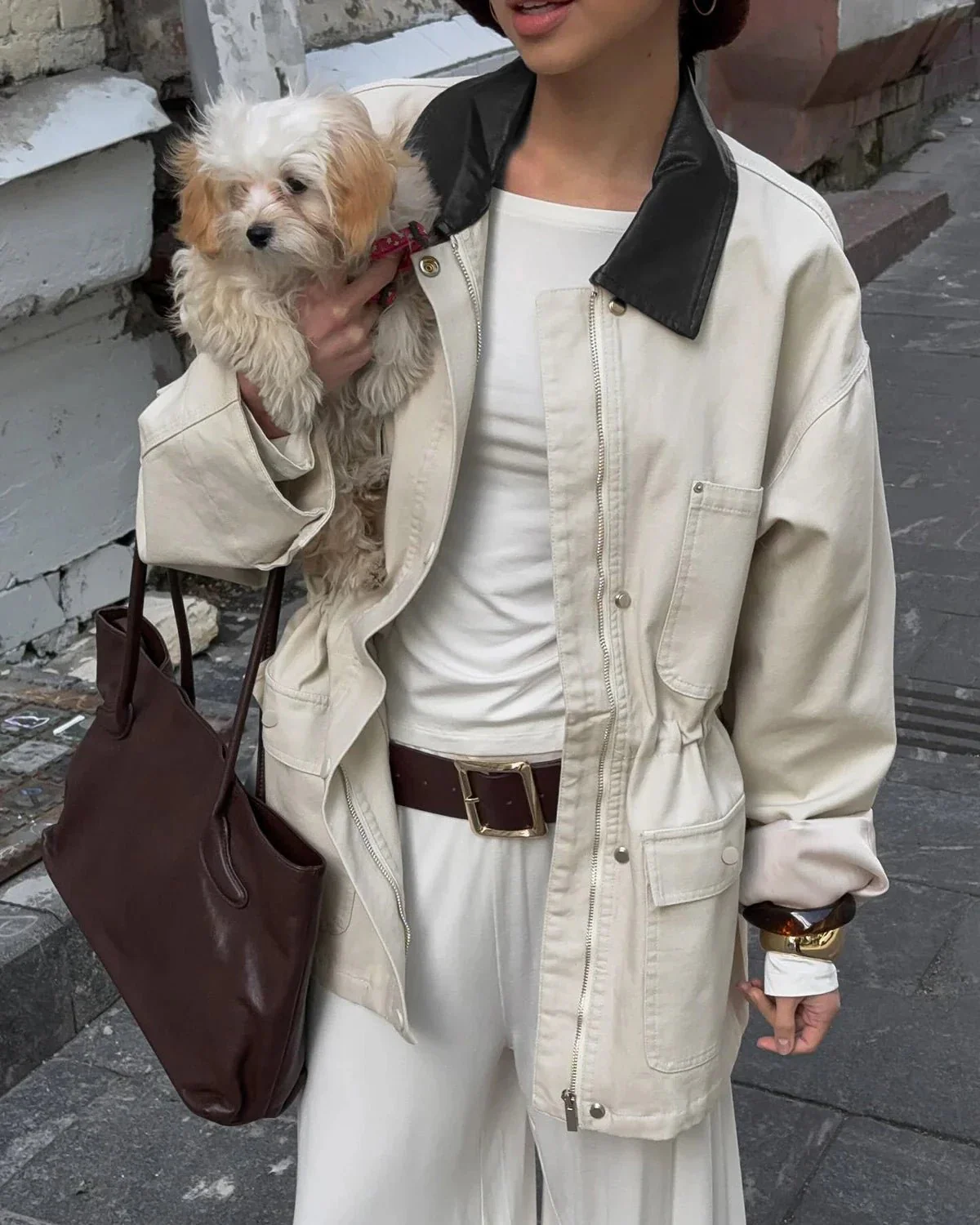 Therese Drawstring Oversized Jacket - Image 3
