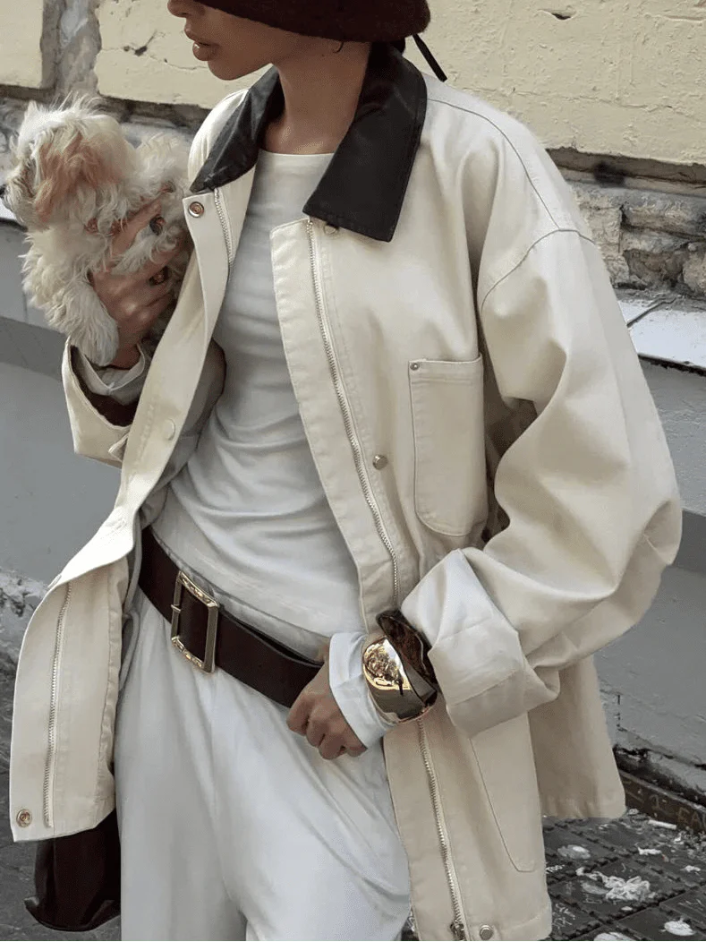 Therese Drawstring Oversized Jacket - Image 5
