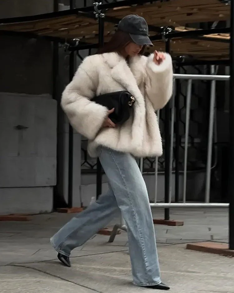 Tilda Faux Fur Coat - Image 9