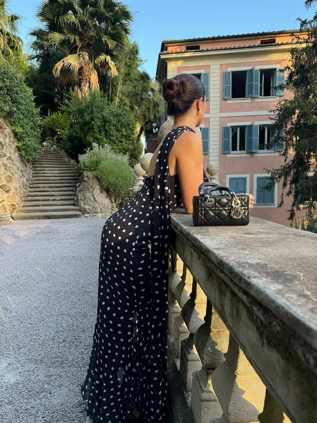 Valerie Polka Dot Maxi Dress - Image 10