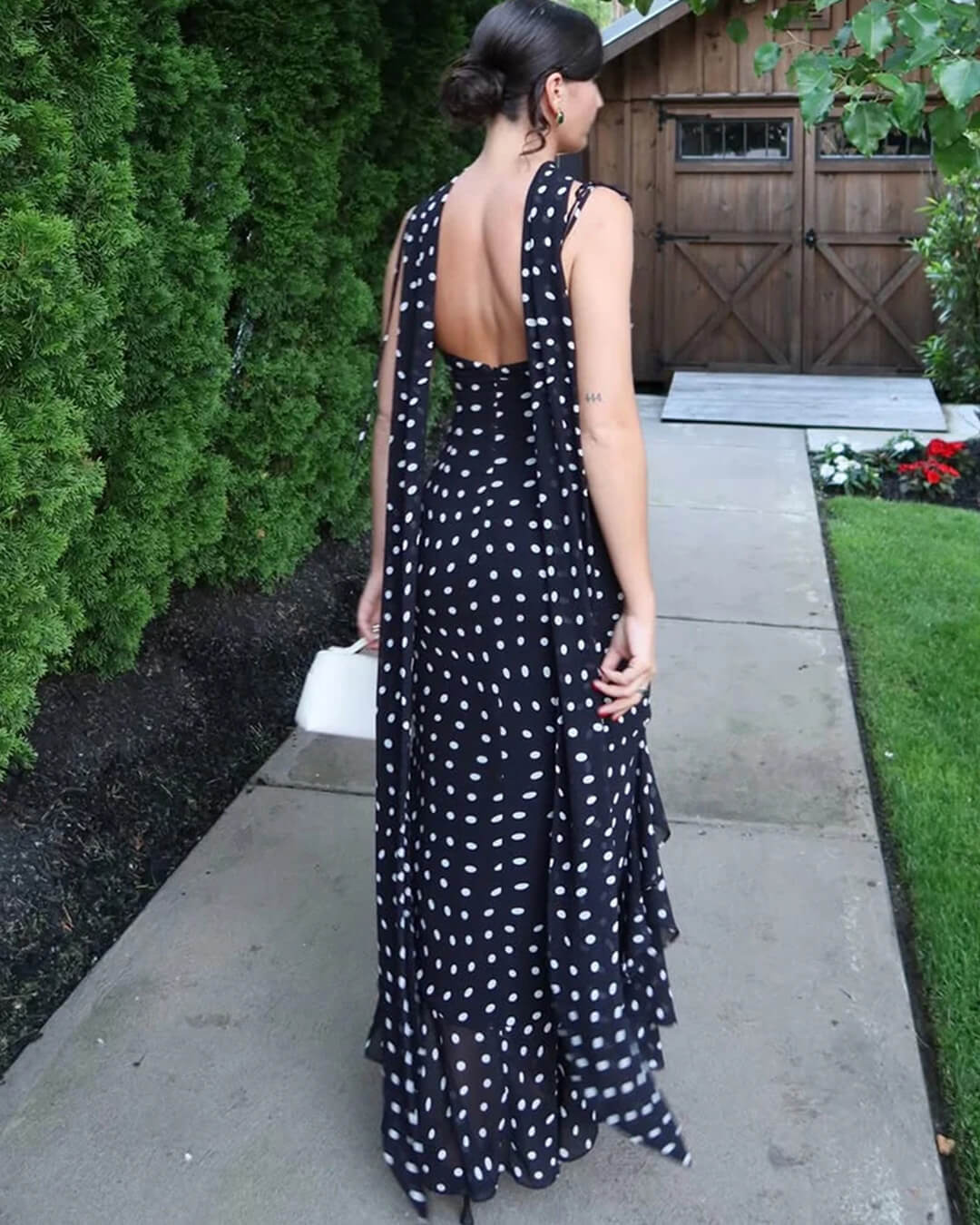Valerie Polka Dot Maxi Dress - Image 6