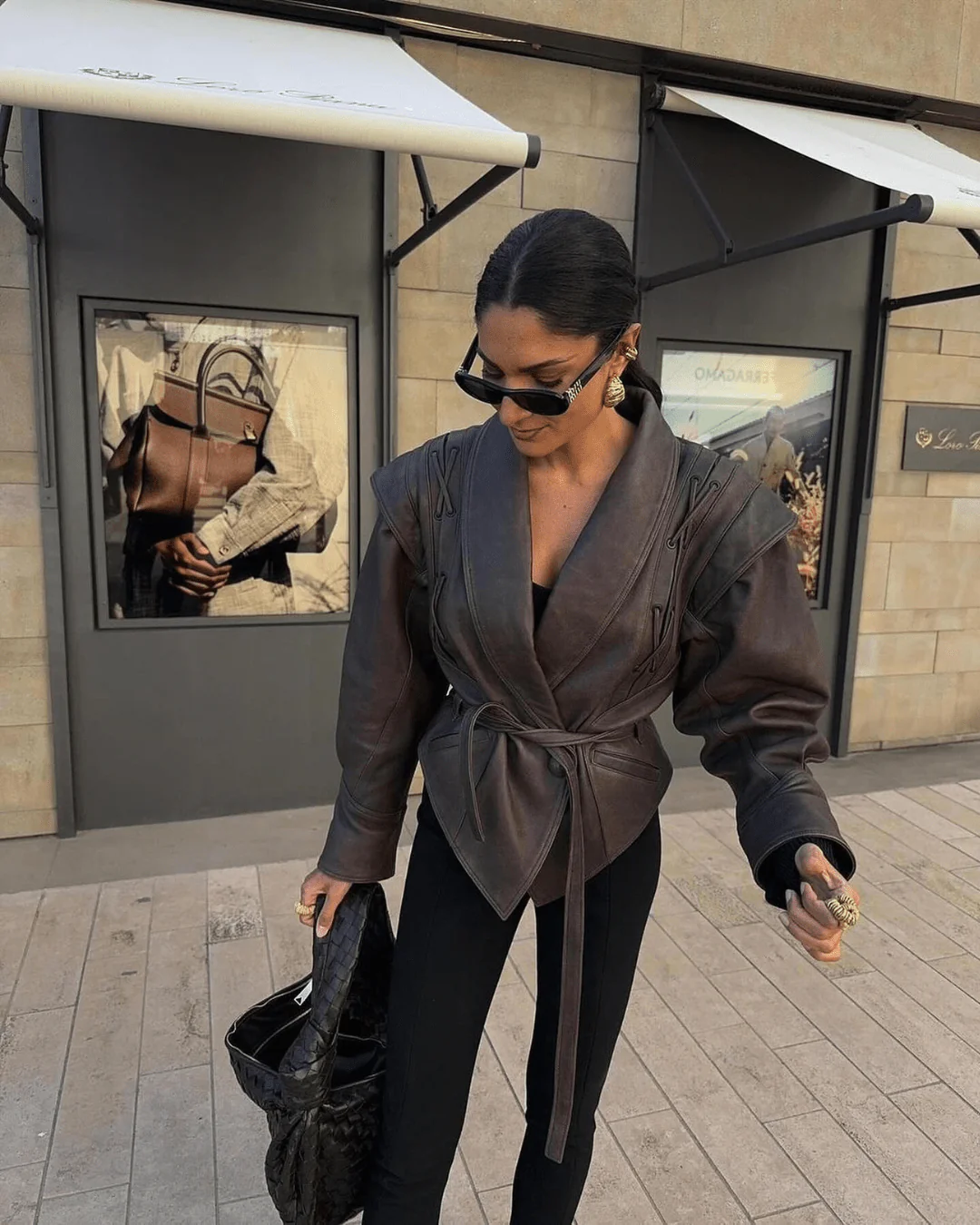 Veronica Faux Leather Jacket