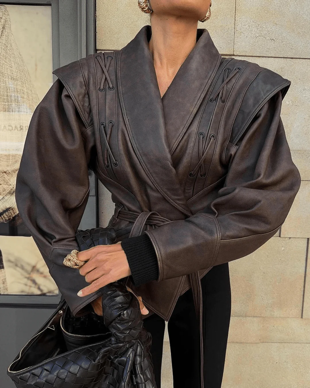 Veronica Faux Leather Jacket - Image 2