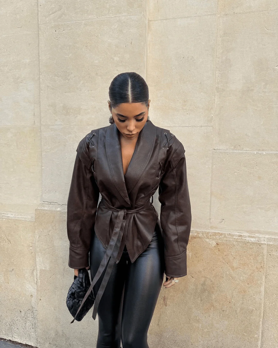 Veronica Faux Leather Jacket - Image 3