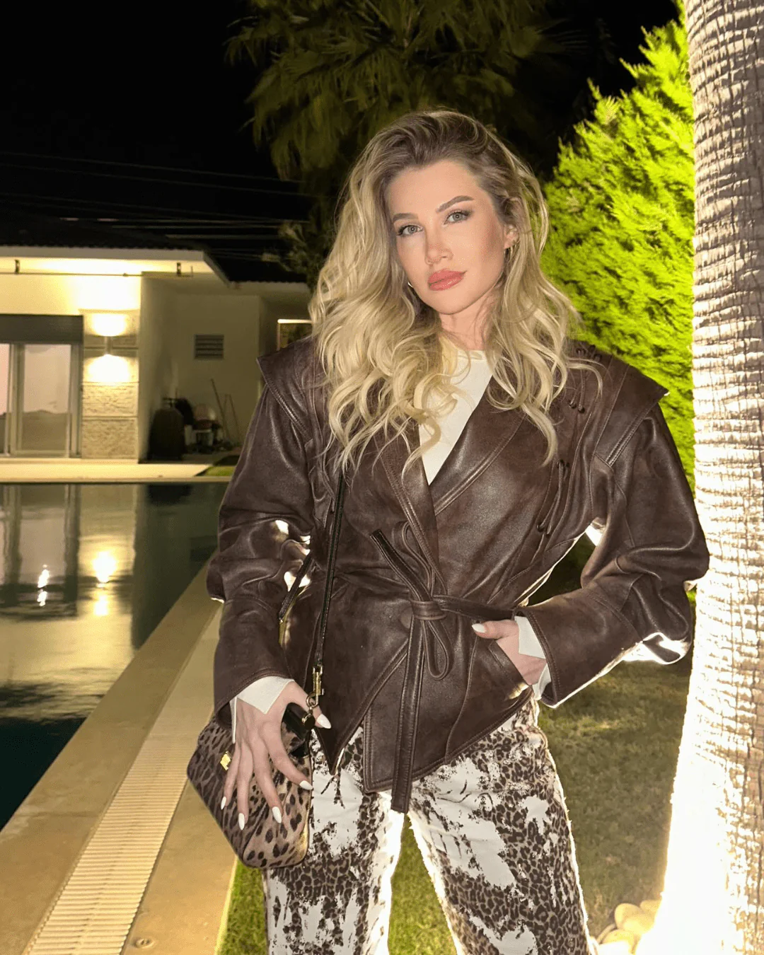 Veronica Faux Leather Jacket - Image 8