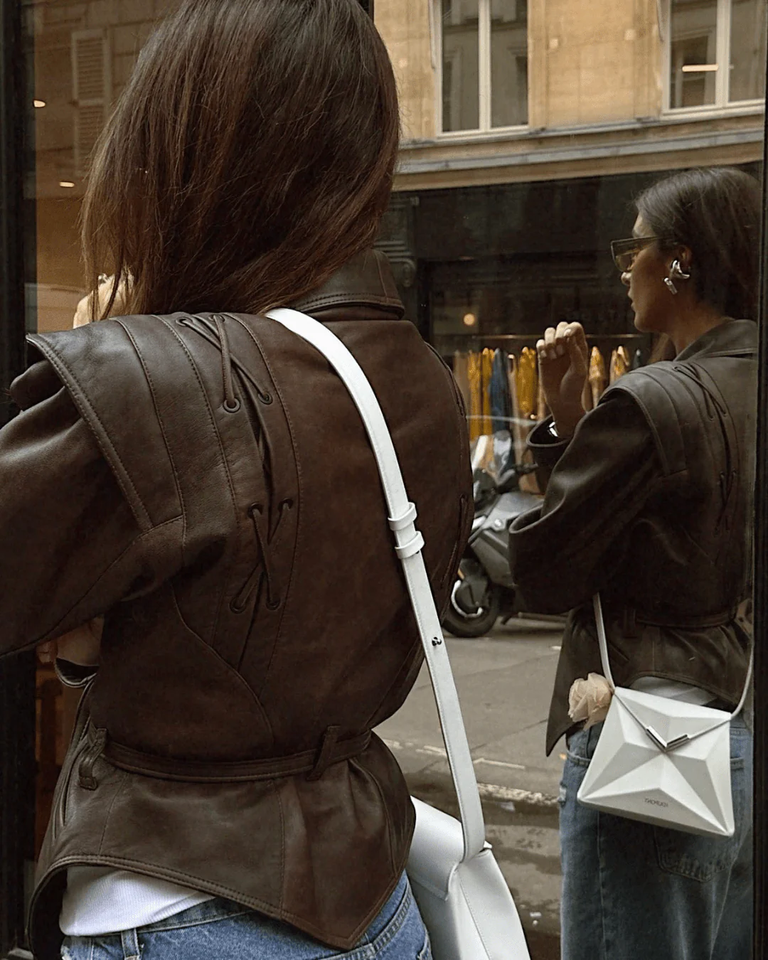 Veronica Faux Leather Jacket - Image 9