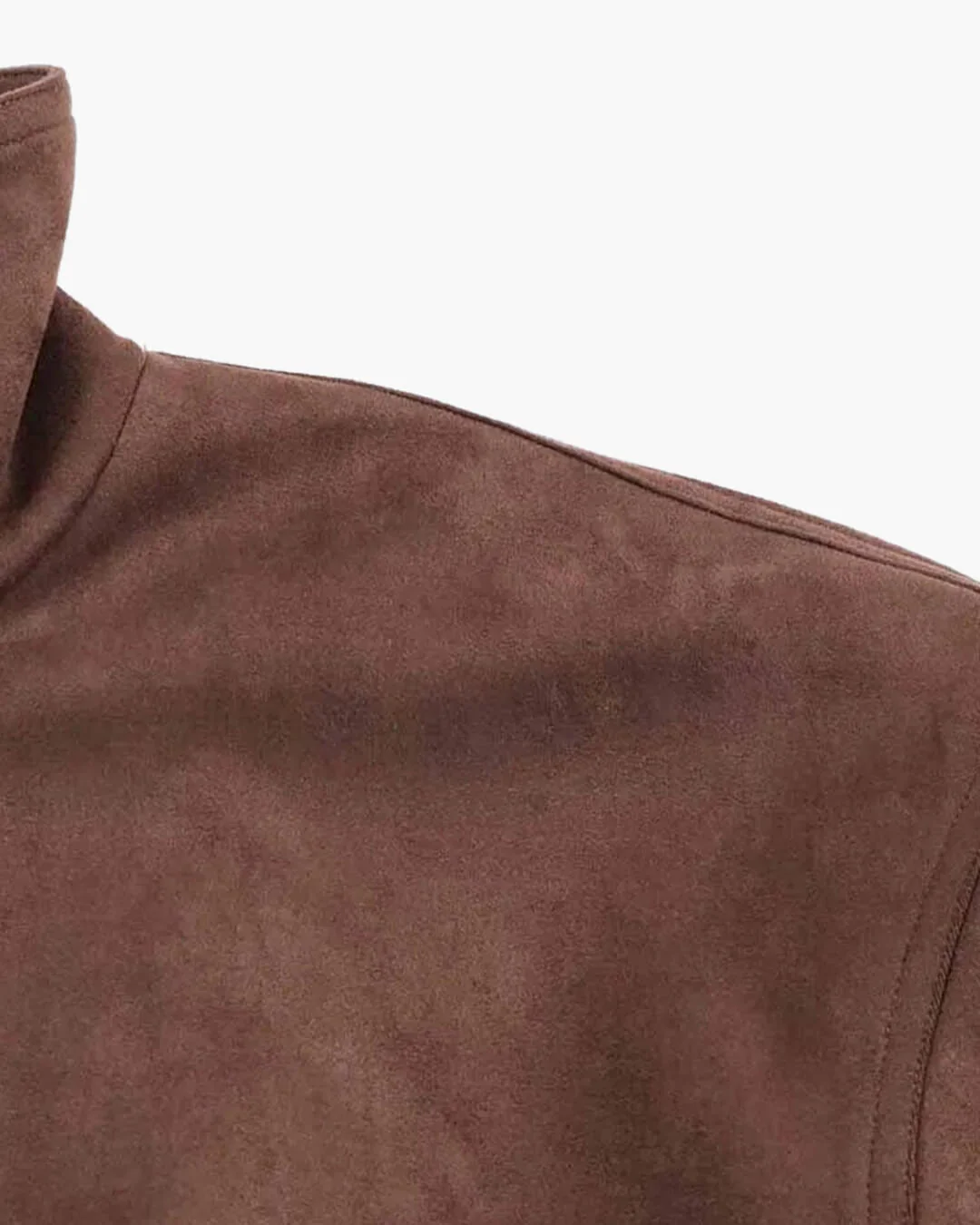 Viona Stand Collar Suede Jacket - Image 7