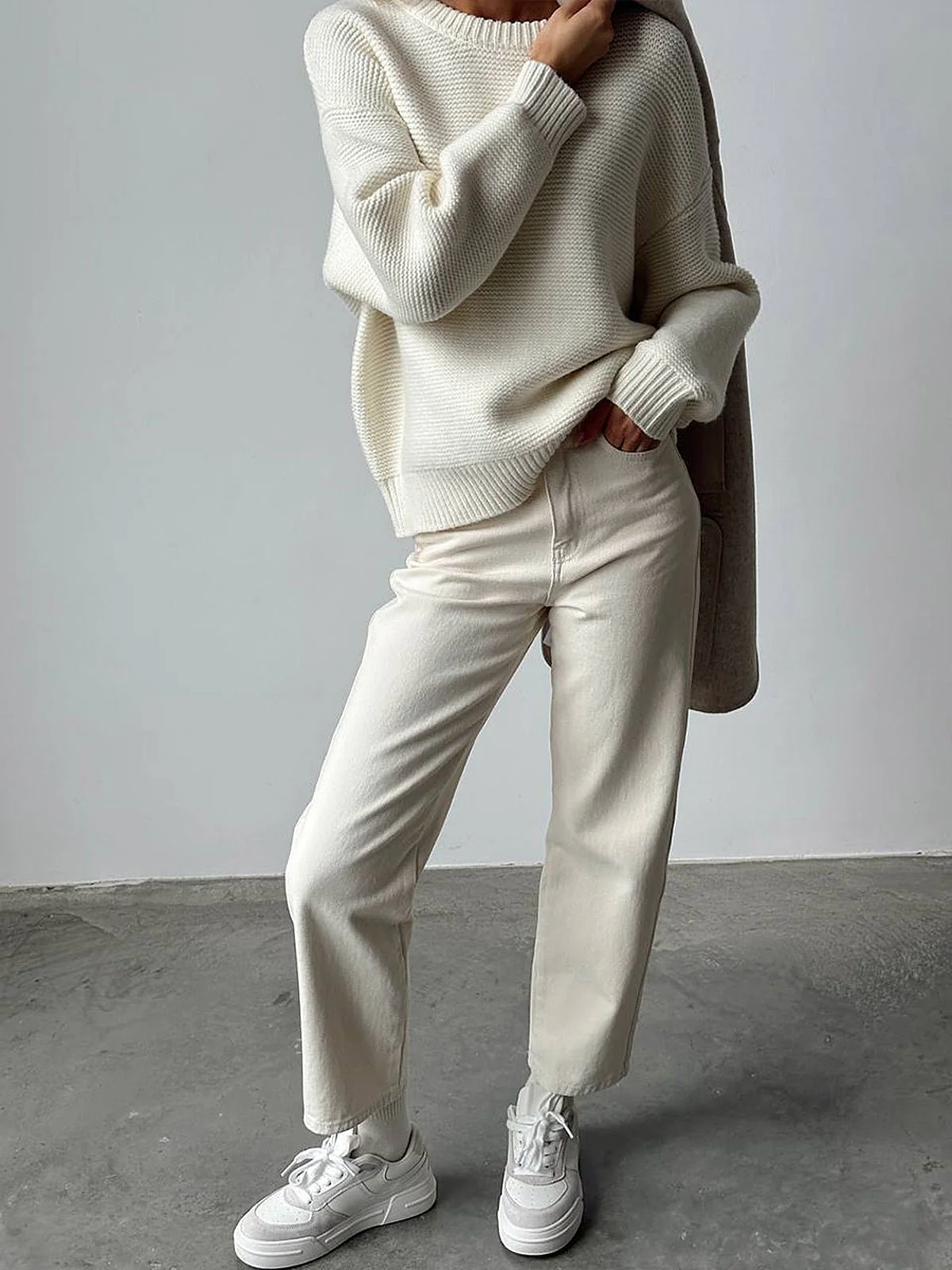 Vivienne Cotton Knit Sweater - Image 4