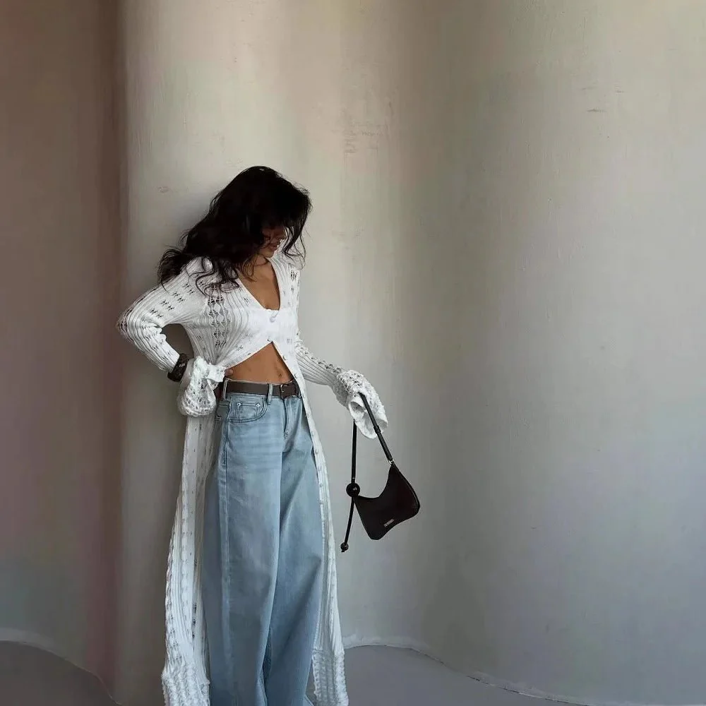 Whitney Hollow Knitted Cardigan