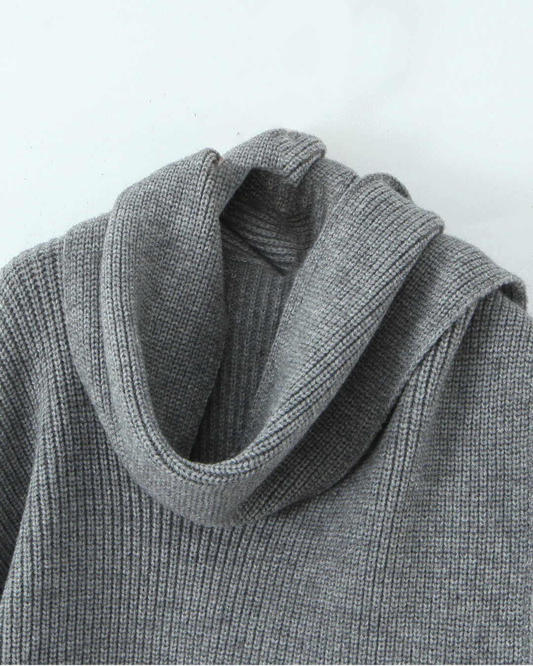 Xia Loose Knit Pullover with Scarf - Image 10
