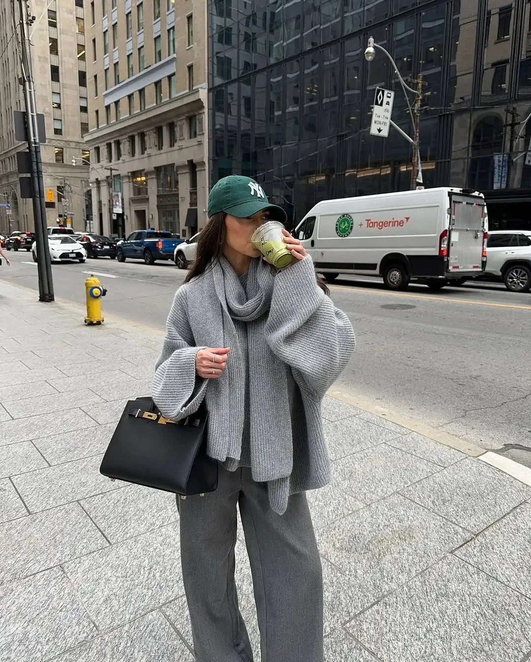 Xia Loose Knit Pullover with Scarf - Image 5