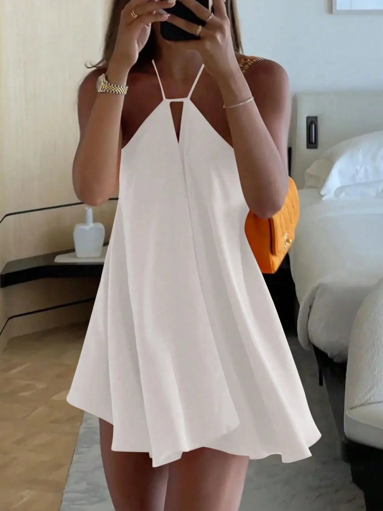 Zinnia Off-Shoulder Hollow Out Summer Dress - Image 3