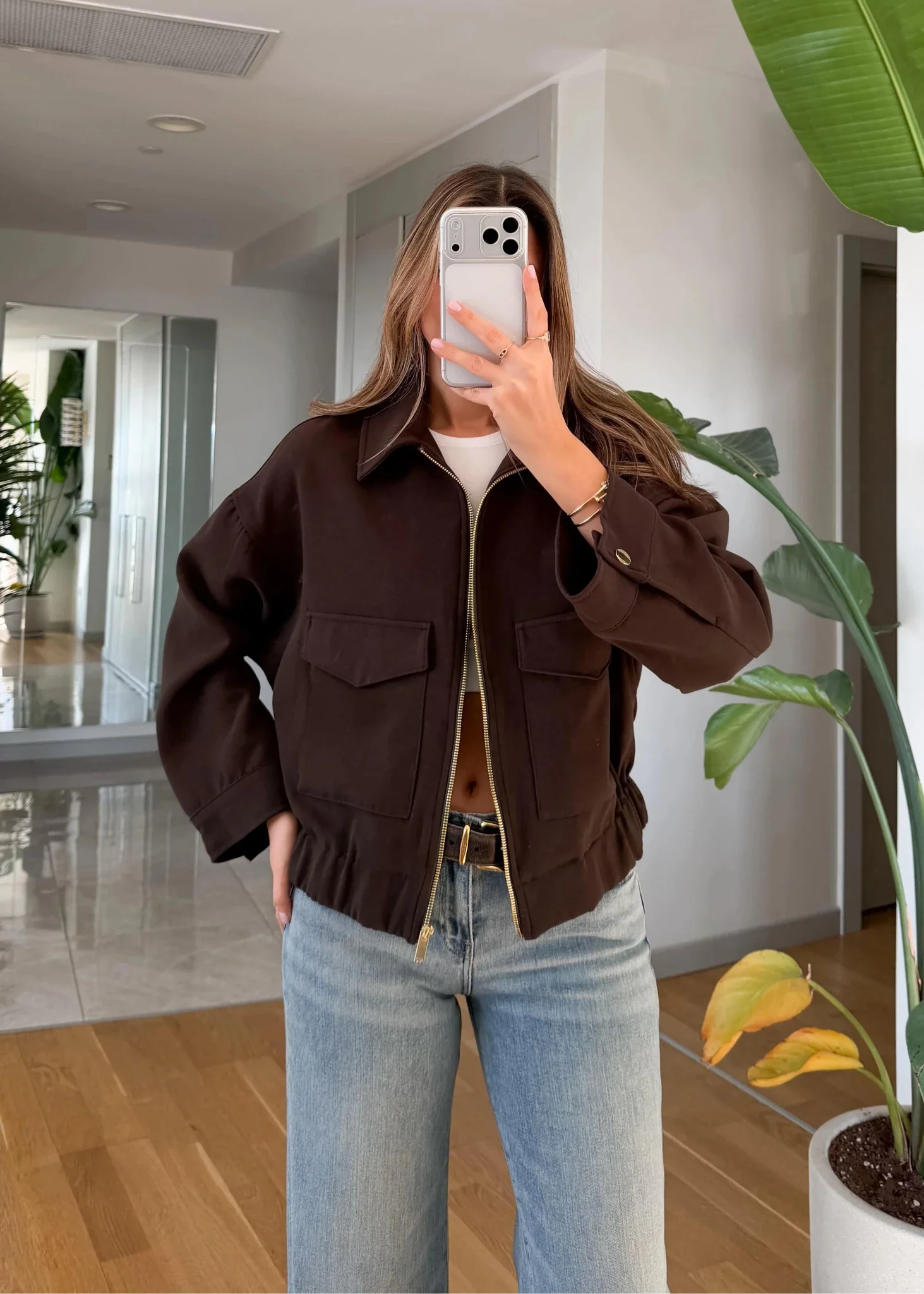 Zoey Zip Up Pocket Jacket - Image 2