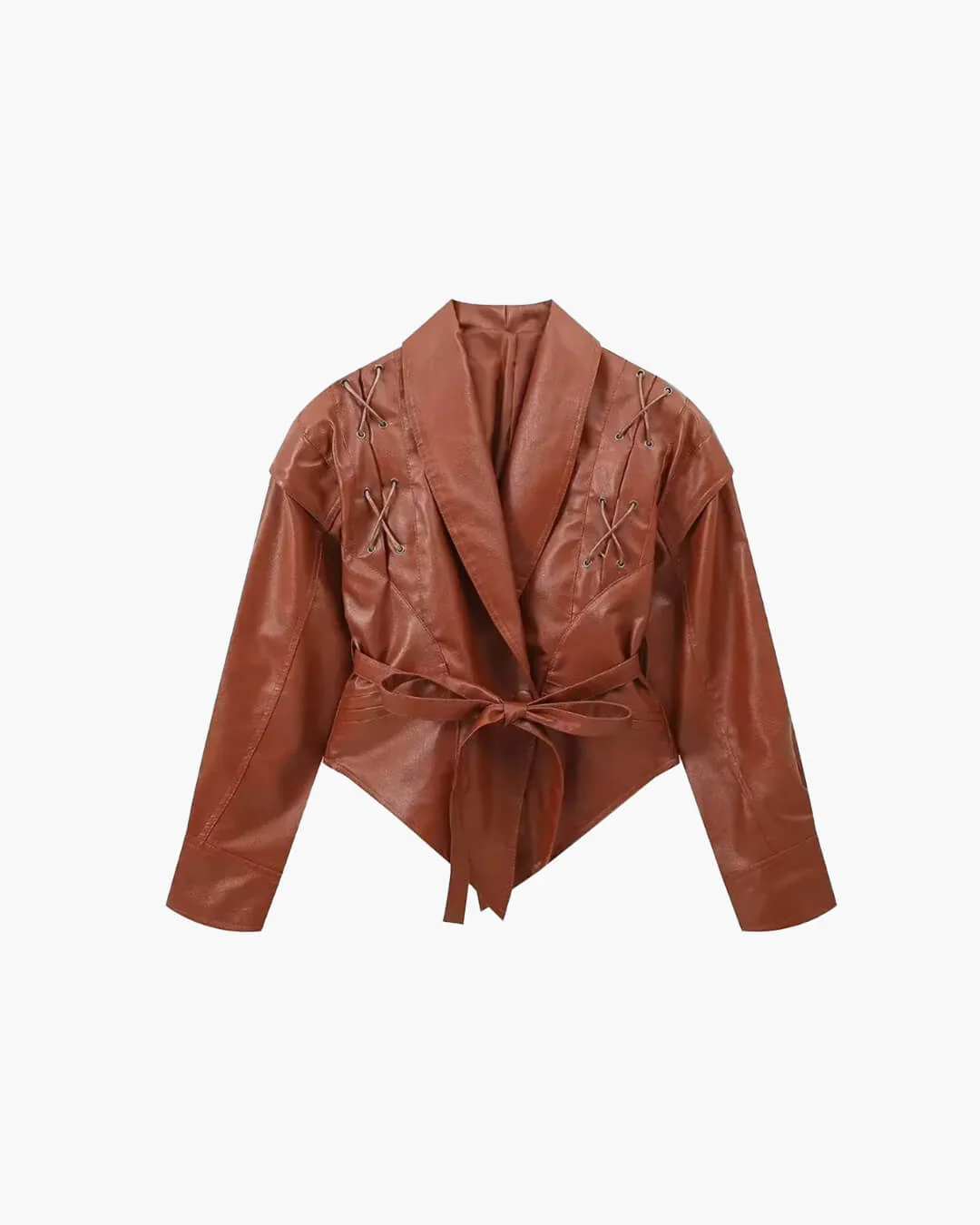Zyra Biker Leather Jacket - Image 15